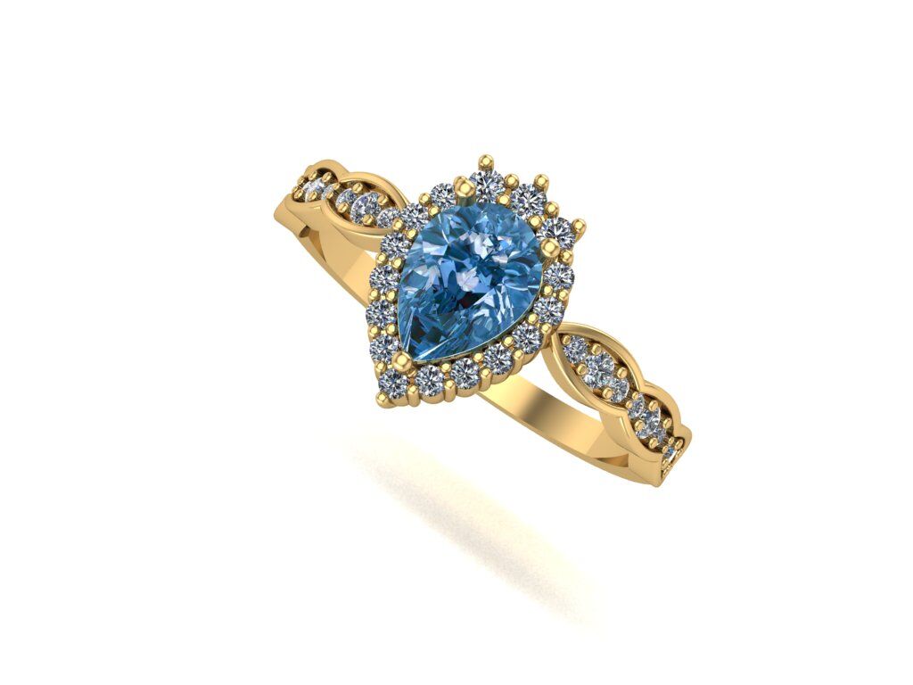 Blue Topaz Yüzük
