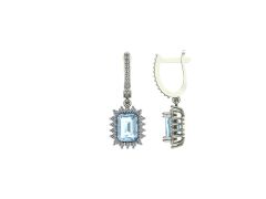 Aquamarine Küpe